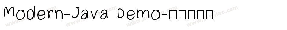 Modern-Java Demo字体转换